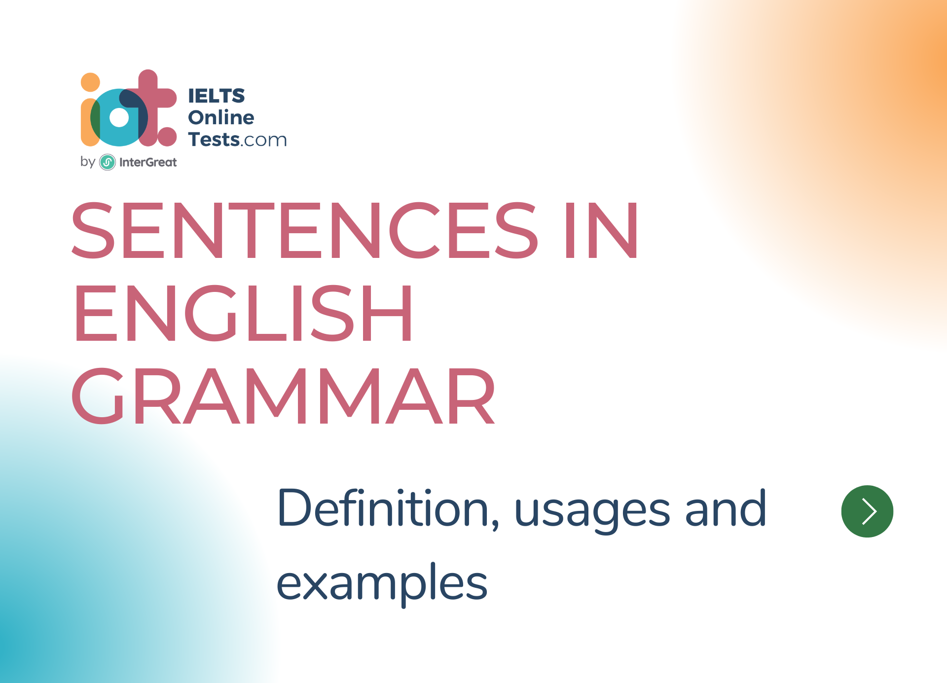 Sentences In English Grammar IELTS Online Tests
